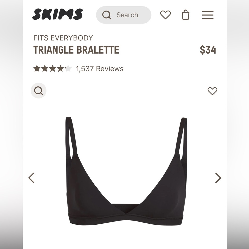 SKIMS Fits Everybody Triangle Bralette